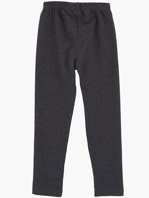 Бриджи лосины однотонные UD 1205 черный меланж - Mini maxi фото 4