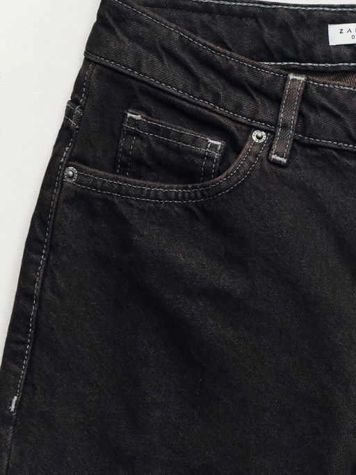 Джинсы straight с высокой посадкой регулярной длины / Zarina