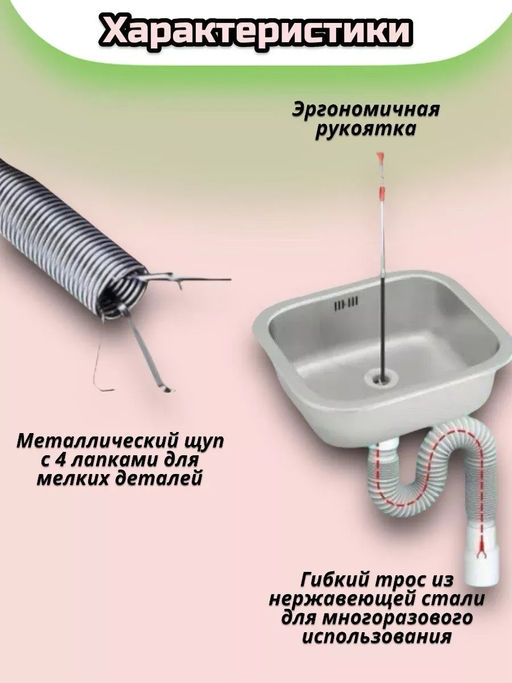 61225 Трос для прочистки труб