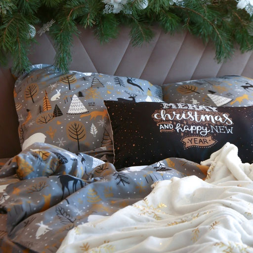 Постельное бельё Этель 1.5 сп Let it snow (вид 2) 143х215 см, 150х214 см, 70х70 см - 2 штуки  фото 5