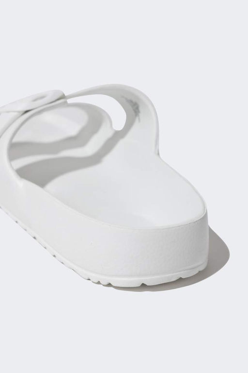 Мужские тапочки Eva на плоской подошве с двойной полосой - Defacto фото 6