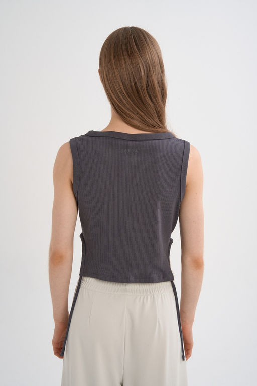 Майка трикотажная Серый ANTA SKATE Knit Tank  фото 5