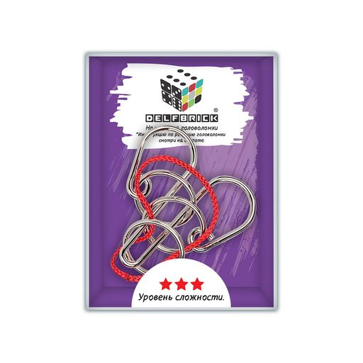 DELFBRICK DLM-43 Головоломка металлическая 1 шт Бык 4 элемент