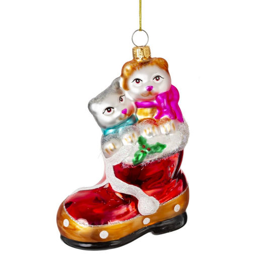 Украшение новогоднее "Котики", L9 W6 H12 см