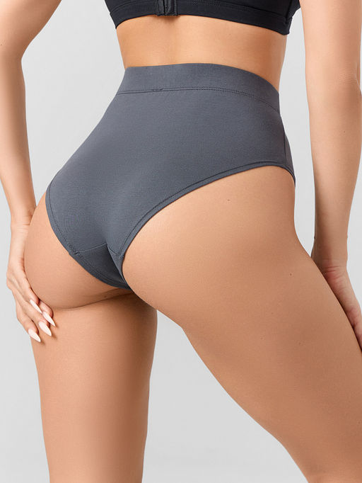 Цена за 2 штуки! Трусы макси женские серые