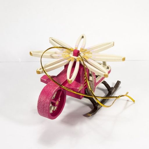 Новогодняя игрушка: Вертолет малый 4010 - Idh фото 3