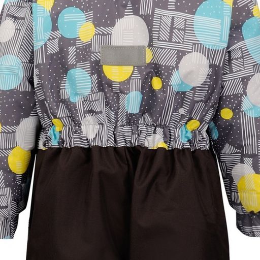 Зимний комбинезон для детей с лямками, MATTY 2210 Серый-жёлтый - Caimano фото 14