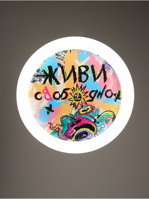 Потолочный светильник светодиодный BayerLux «Живи свободно», 120 Вт, LED, 49.5×49.5×6.5 см