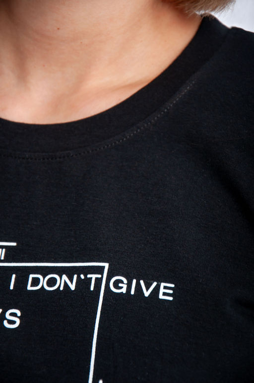 Арт. 3747 Футболка женская 42-50 (5 шт) Цвет:черный - Калинка фото 12