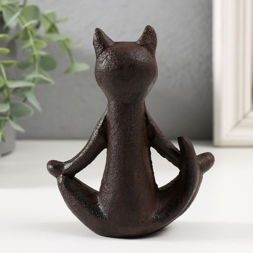 Фигурка чугун «Кот: Дзен», 10×5×12 см