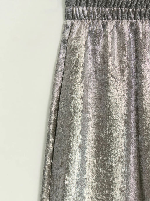 Прямые брюки из блестящей ткани / Zarina