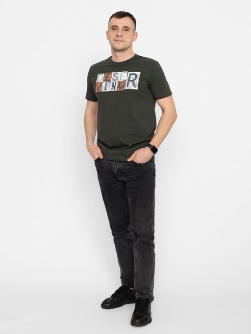 CRB wear/FSSM 60228-35 Футболка мужская,хаки/Ex.Cherubino фото 2