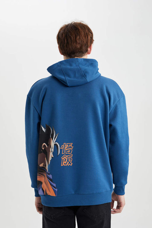 Толстовка свободного кроя с капюшоном Dragon Ball - Defacto фото 6