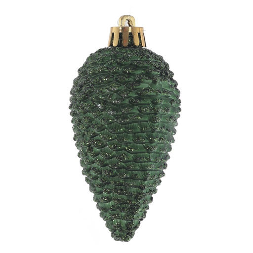 Набор из 4шт Украшение новогоднее "Шишка", L17 W8,5 H5 см