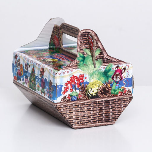 Цена за 5 шт. Подарочная коробка Лукошко 28 x 15,1 x 20,8 см - Simaland фото 3