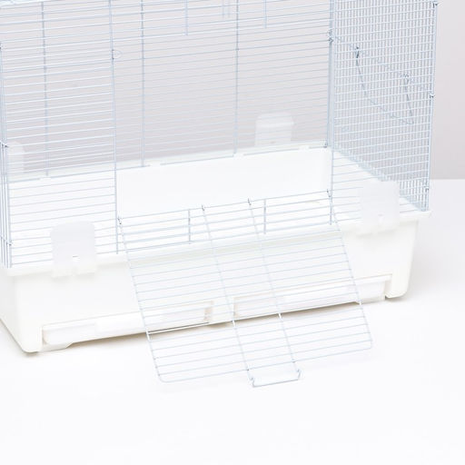 Клетка для грызунов с выдвижными поддонами 60 х 35 х 47 см, белая - Пижон фото 4