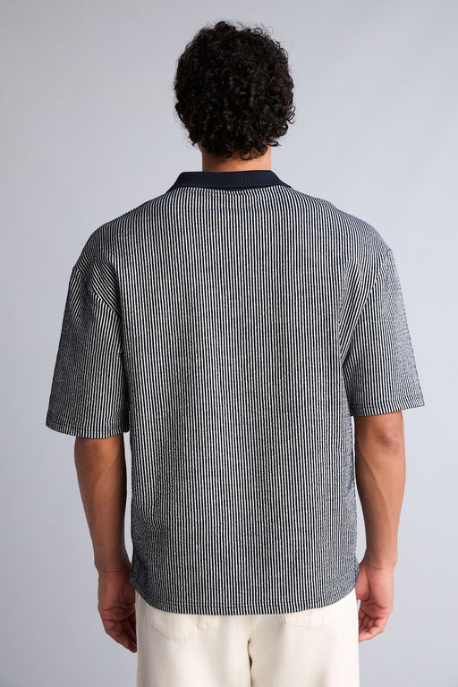 Pamuklu Dokulu Boxy Fit Polo Ti__rt - Defacto фото 5
