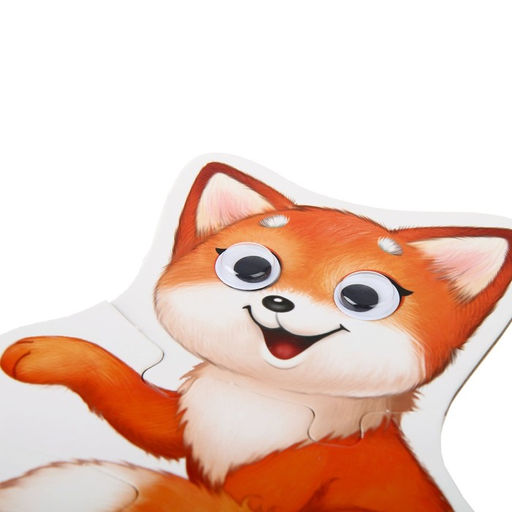 Цена за 2 шт. Макси - пазлы с глазками «Лесные животные», 4 пазла, 13 деталей