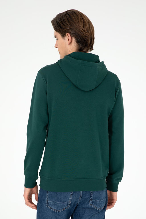 Мужской темно-зеленый базовый свитшот Неожиданная скидка в корзине - U.s. polo assn фото 5