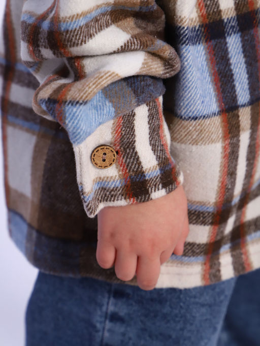 РБ012 Рубашка "Бавария" 3 (голубой; коричневый)