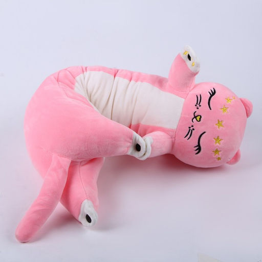 Подушка - подголовник для путешествий «Котик», мягкая игрушка, 70 см