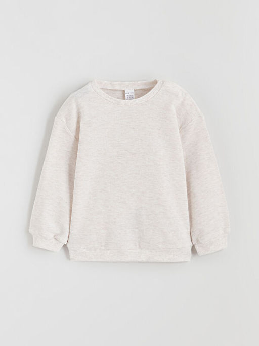 Bisiklet Yaka Erkek Bebek Sweatshirt