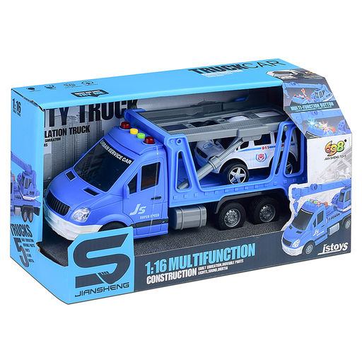 Машина "Дорожная служба" 1:16 (свет, звук) в коробке (цвет синий)