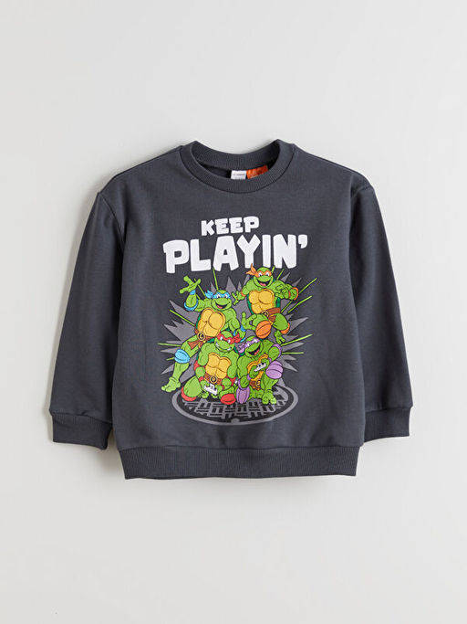 Ninja Kaplumba?alar Lisansl? Erkek ?ocuk Sweatshirt