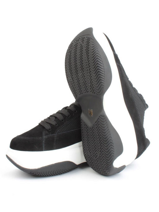 05-A9000-4 BLACK Кроссовки женские (натуральная замша)