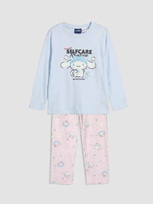 Cinnamoroll Bask?l? K?z ?ocuk Pijama Tak?m?