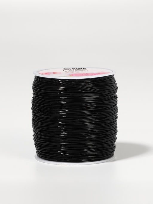 Цена за 2 шт. Нить для плетения, эластичная, 1001 м, d=0.8 мм, чёрная