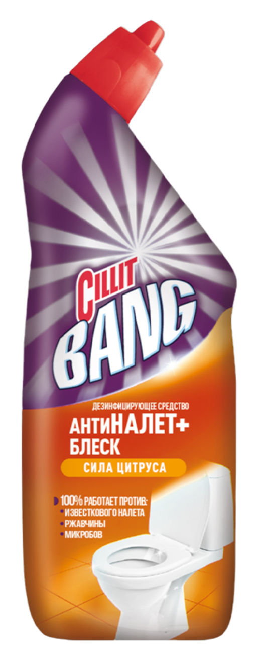 СИЛИТBang дез.ср-во д/туалета Антиналет+Блеск 450мл Сила цитруса