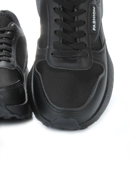05-A2180-1 BLACK Кроссовки женские (искусственные материалы) - No name фото 13