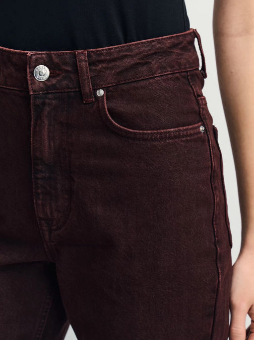 Джинсы straight с высокой посадкой регулярной длины / Zarina