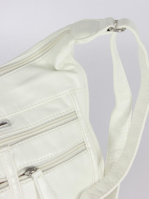 Сумка женская искусственная кожа Guecca-110, 1отд+карм/пер, плечевой ремень, белый SALE 264043 - Adelia фото 8