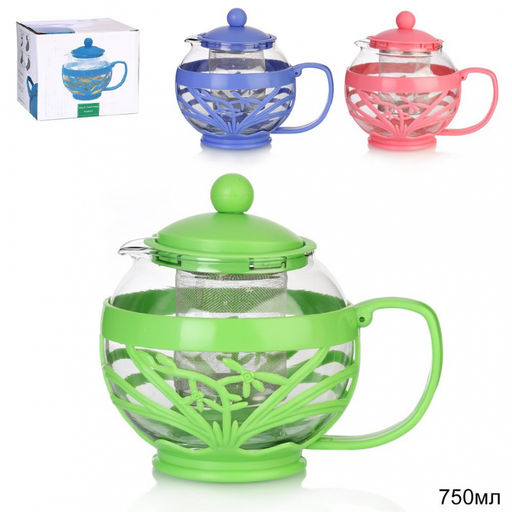 Чайник заварочный 750мл с мет. ситом, арт.G-158 (693242)