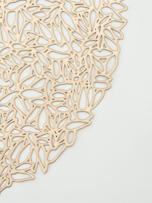 Салфетка сервировочная на стол «Манифик», d=38 см, цвет чёрный
