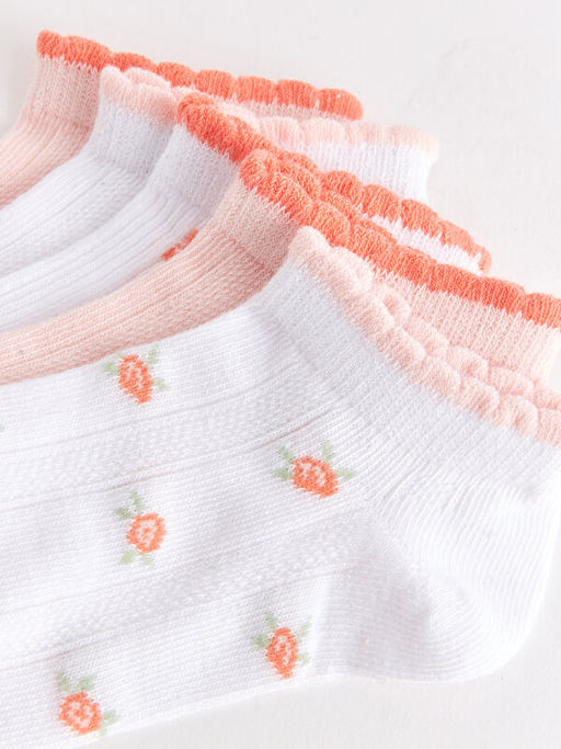 Desenli K?z ?ocuk Patik ?orap 5li