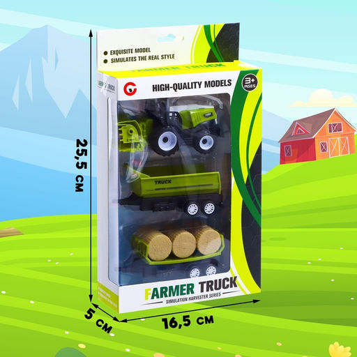 Трактор инерционный Комбайн, с 2 видами прицепа - Simaland фото 5