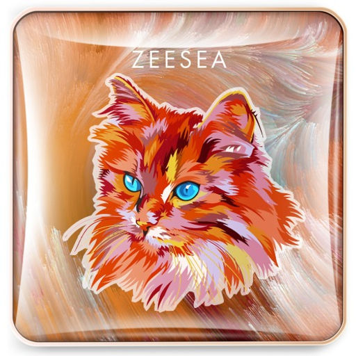 ZEESEA Тени для век Tipsy Kitty Eyeshadow Quad тон 06 , 3.5 г  фото 2