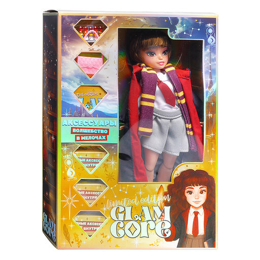 Модная кукла Glam Core, Лекси школьная форма 25 см