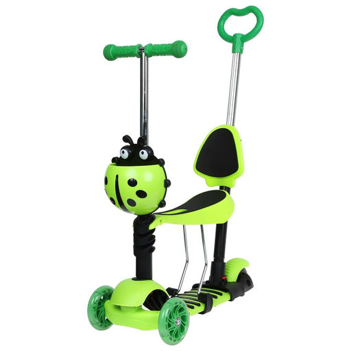 Самокат 5 в 1 GRAFFITI, колёса световые PU 120/80 мм  фото 3