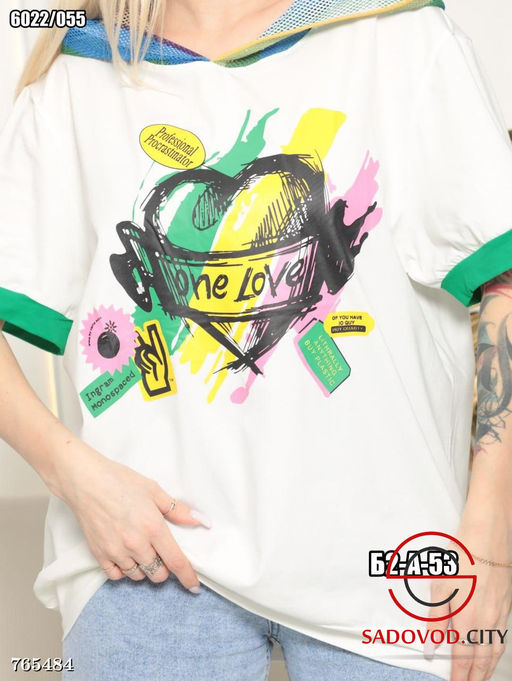 Женская футболка с принтом