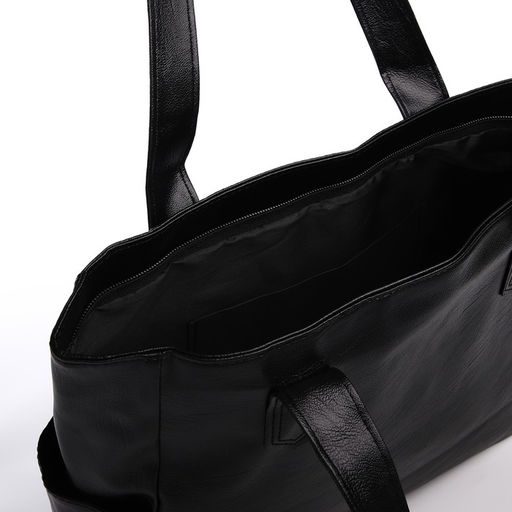 Сумка женская, на молнии, цвет чёрный - Simaland фото 5