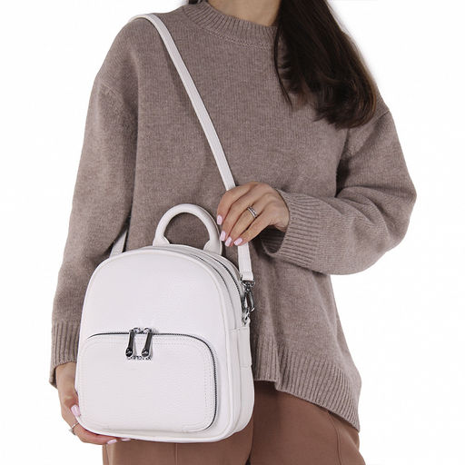 Рюкзак 670100 white Velina Fabbiana-Safenta