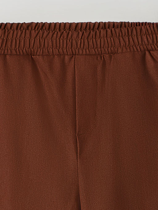 Брюки для мальчиков коричневые прямого кроя - Mark formelle фото 5