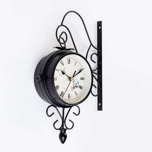 Часы настенные интерьерные «Весенние», двусторонние, на подвесе, плавный ход, 34.5×22 см, d=11 см, от батареек 2хАА