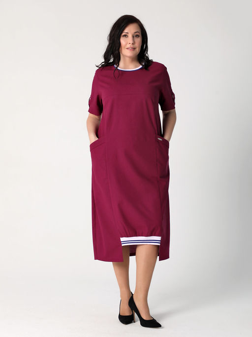 25205 Платье т.фуксия