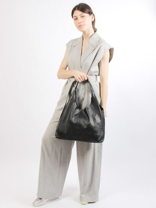 LACCOMA сумка НИ8550-черный натуральная кожа