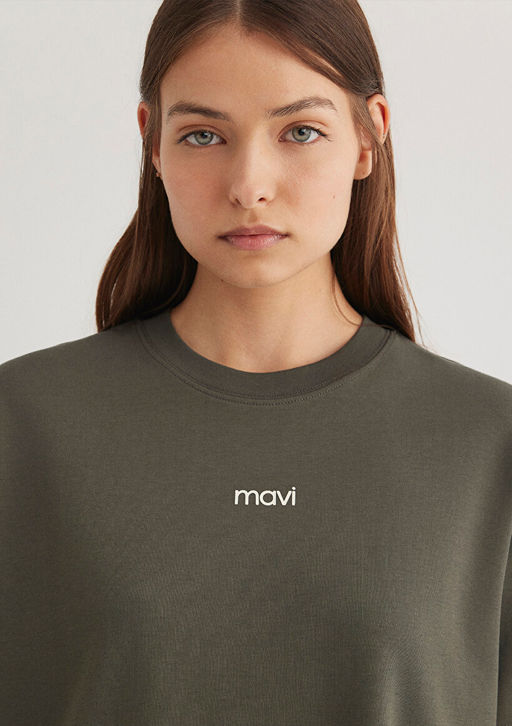 Mavi Logo Bask?l? Yesil Tisort  фото 5
